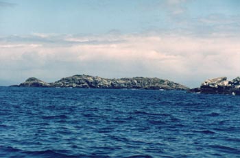 Ponta rochosa da ilha da Vitória. Foto: Jija/AS